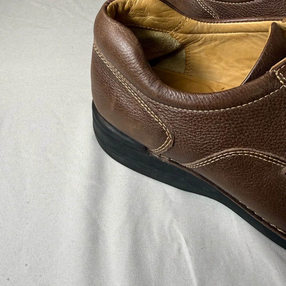 Johnston & Murphy 20-7223 Mens 9.5M Brown Leather Split Toe Oxford‎ Nice